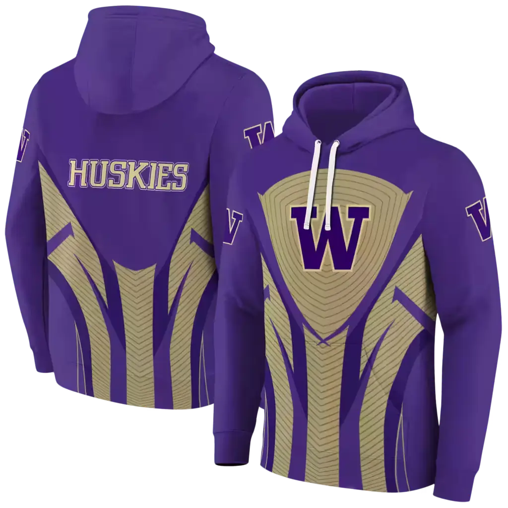 washington huskies concentric lines purple black hoodie fashion forward washington huskies concentric lines purple black hoodie fashion forward