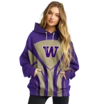 washington huskies concentric lines purple black hoodie best selling