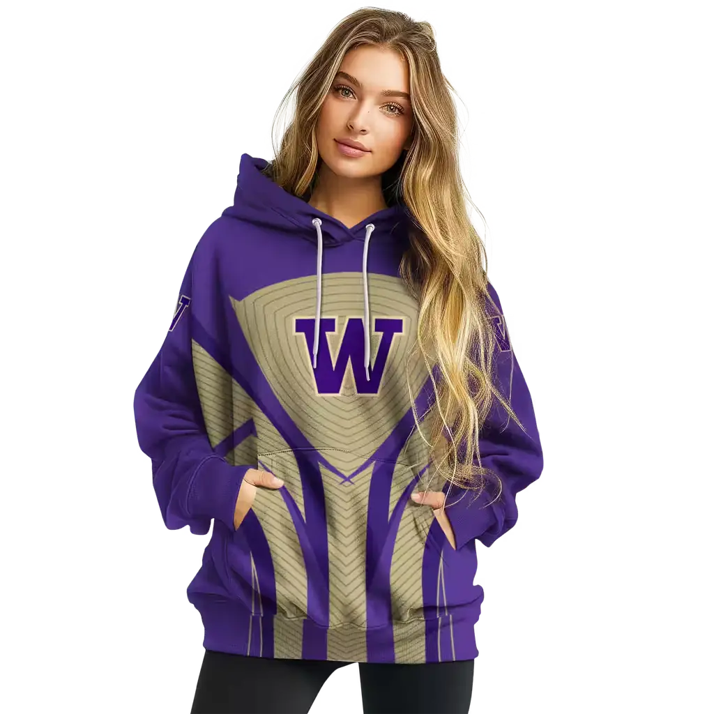 washington huskies concentric lines purple black hoodie high quality washington huskies concentric lines purple black hoodie high quality