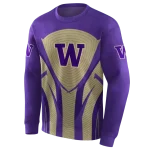 washington huskies concentric lines purple black hoodie best selling