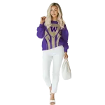 washington huskies concentric lines purple black hoodie best selling