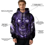 washington huskies demonic skull purple black hoodie best selling