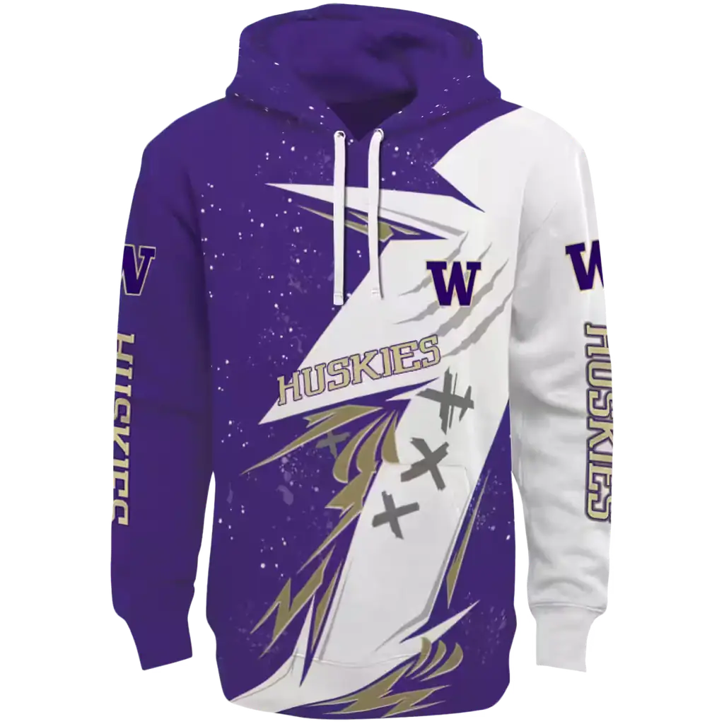 washington huskies dynamic slash purple white hoodie best selling washington huskies dynamic slash purple white hoodie best selling