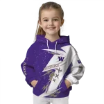 washington huskies dynamic slash purple white hoodie best selling