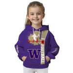 washington huskies football heartbeat purple hoodie best selling