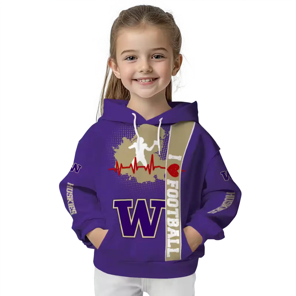 washington huskies football heartbeat purple hoodie top rated washington huskies football heartbeat purple hoodie top rated