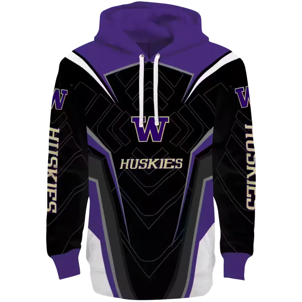 washington huskies futuristic pattern purple black hoodie best selling washington huskies futuristic pattern purple black hoodie best selling