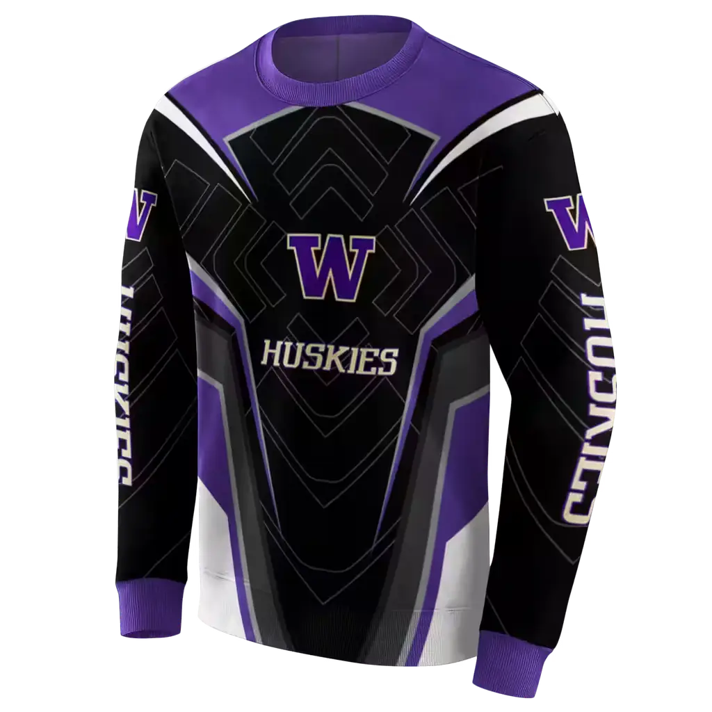 washington huskies futuristic pattern purple black hoodie new arrival washington huskies futuristic pattern purple black hoodie new arrival