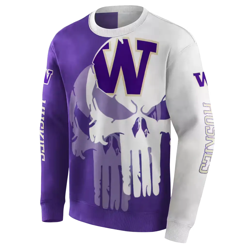 washington huskies graphic punisher purple white hoodie new arrival washington huskies graphic punisher purple white hoodie new arrival