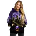 washington huskies halloween vibes purple black hoodie best selling