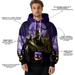 washington huskies halloween vibes purple black hoodie best selling