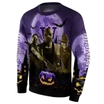 washington huskies halloween vibes purple black hoodie best selling