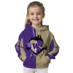 washington huskies heartbeat graphic purple hoodie best selling