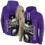 washington huskies jack skellington purple hoodie best selling