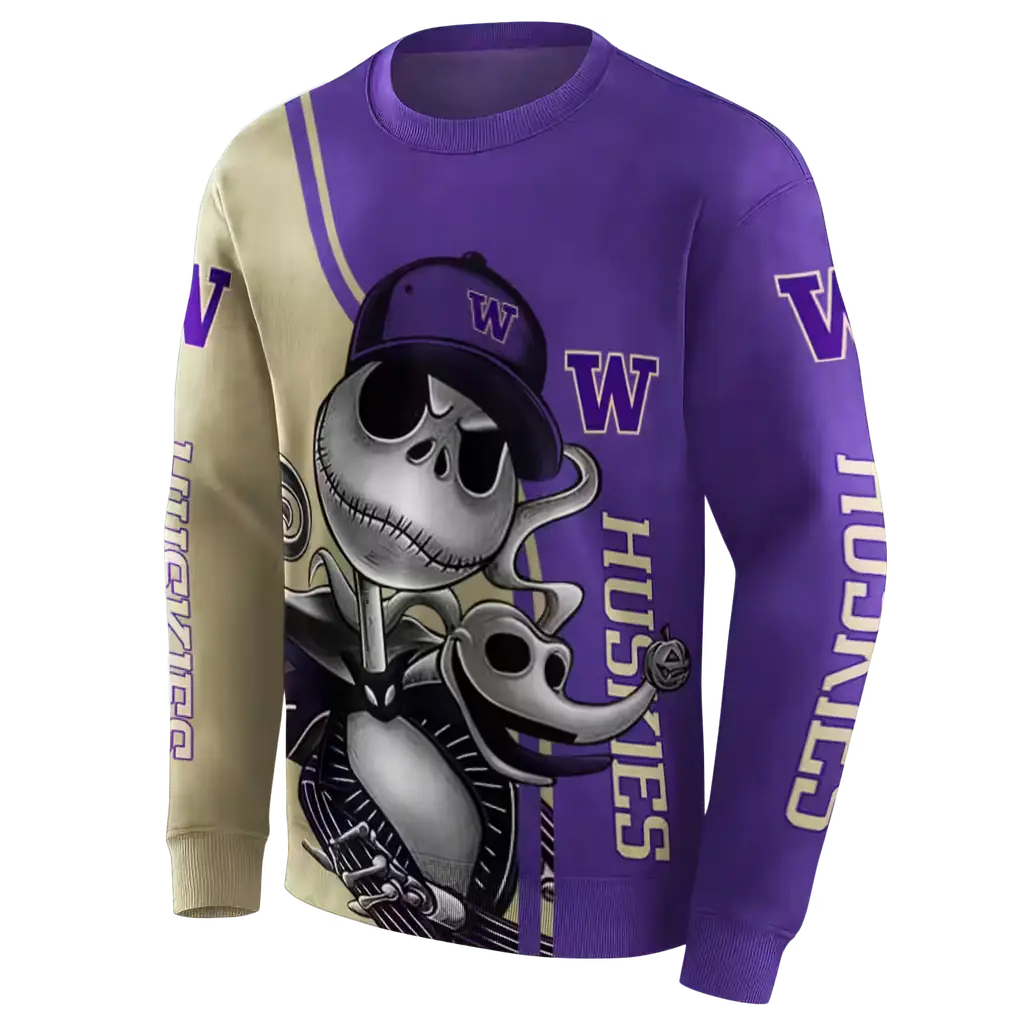 washington huskies jack skellington purple hoodie new arrival washington huskies jack skellington purple hoodie new arrival