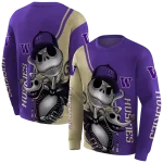 washington huskies jack skellington purple hoodie best selling