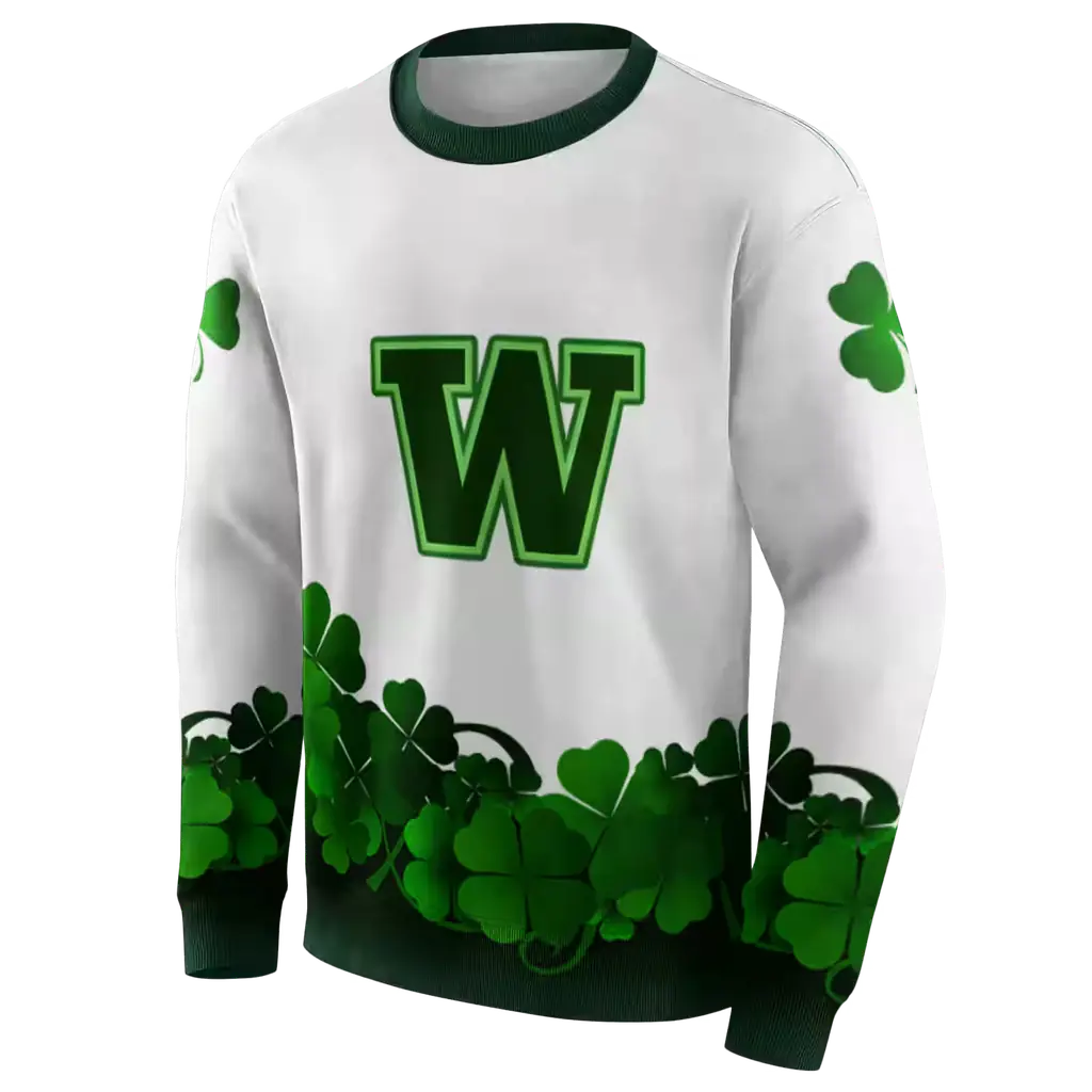 washington huskies lucky motif white green hoodie new arrival washington huskies lucky motif white green hoodie new arrival