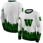 washington huskies lucky motif white green hoodie best selling
