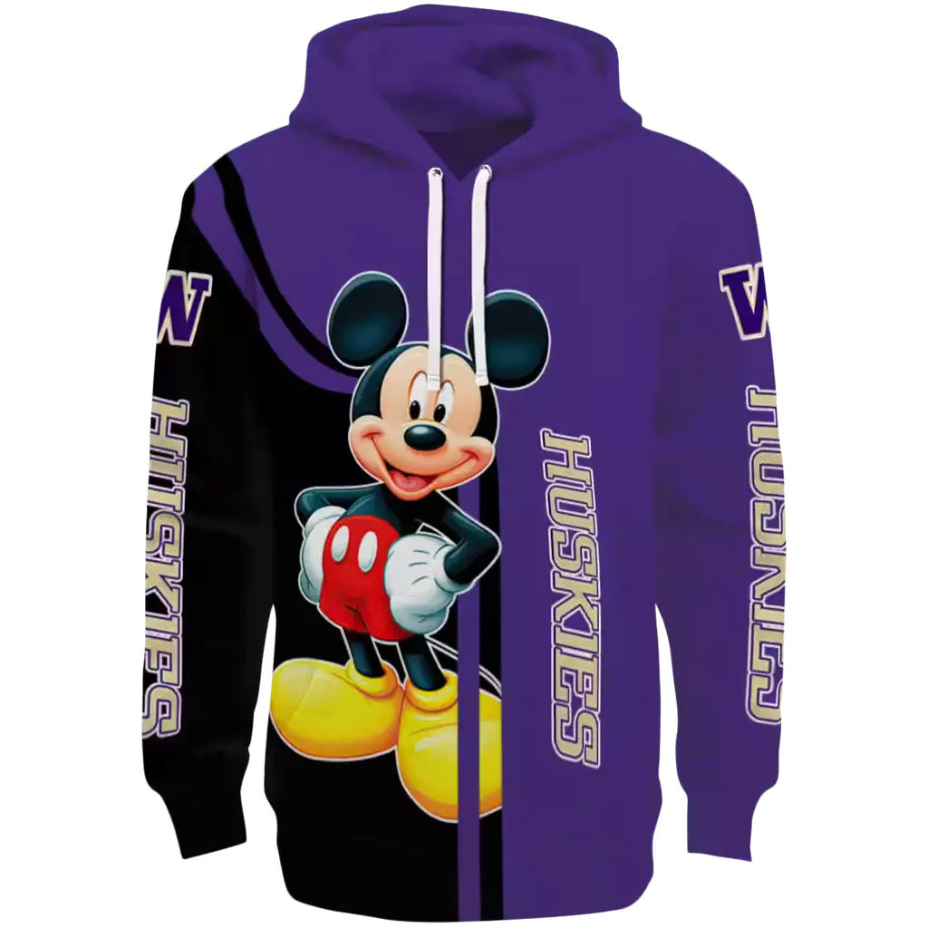 washington huskies mickey mouse purple black hoodie best selling washington huskies mickey mouse purple black hoodie best selling