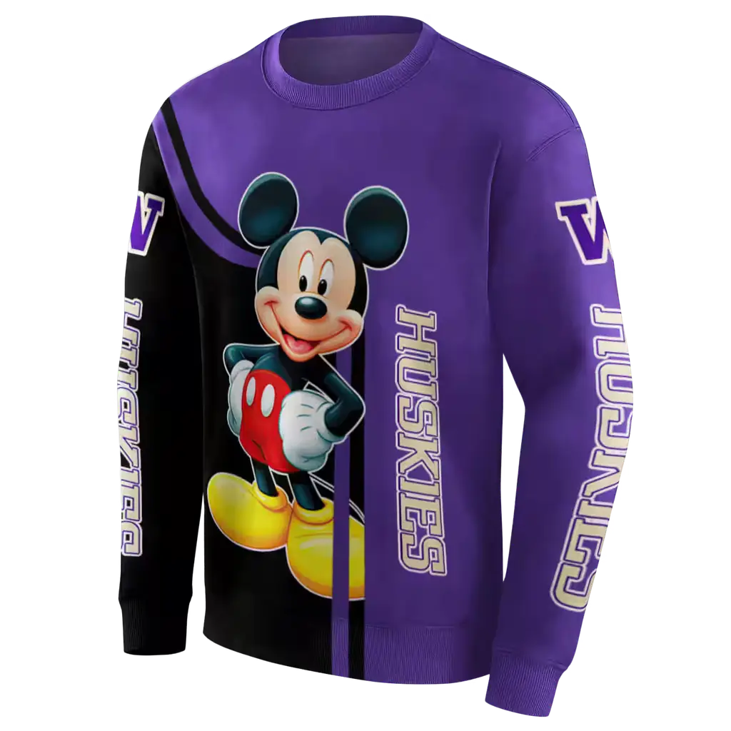 washington huskies mickey mouse purple black hoodie new arrival washington huskies mickey mouse purple black hoodie new arrival