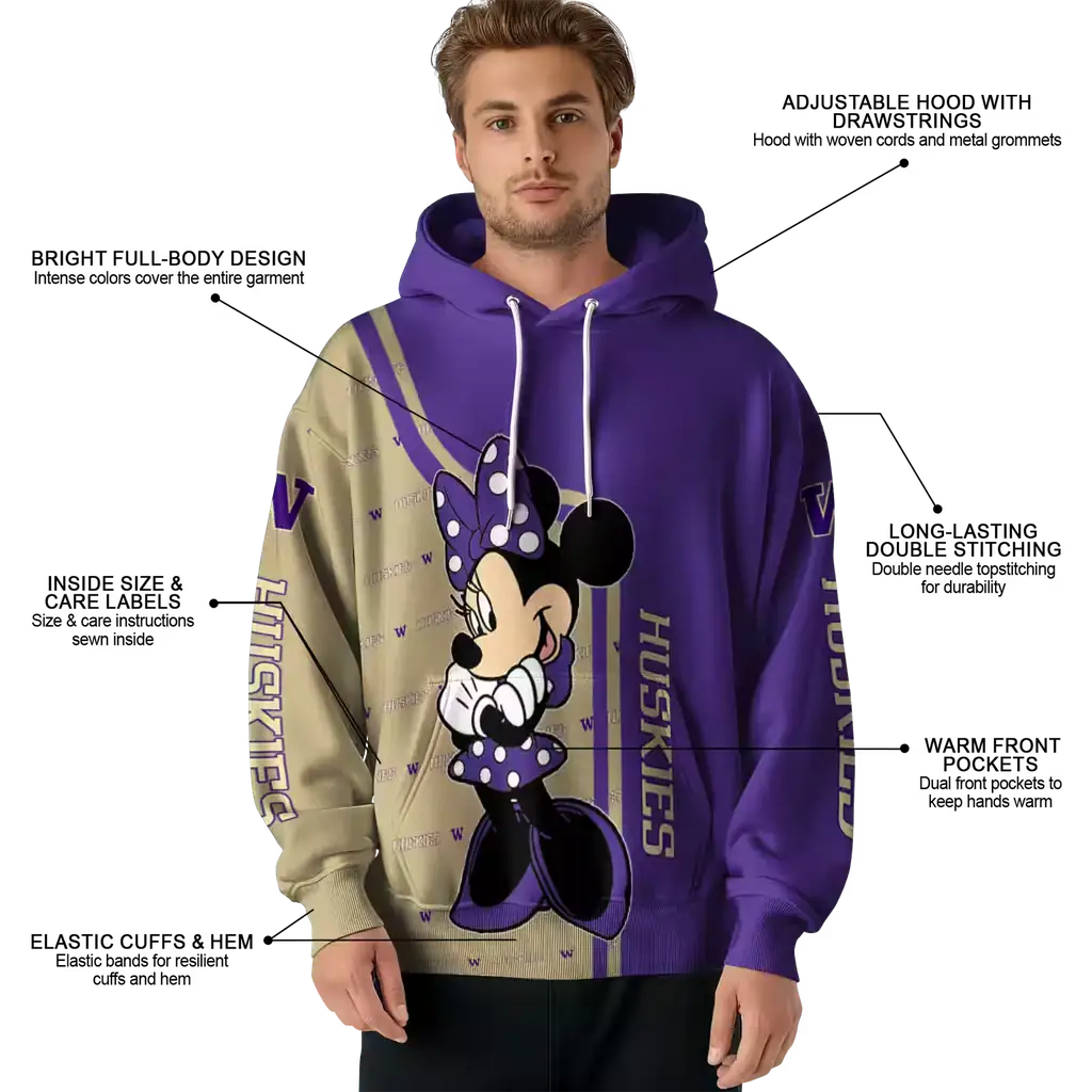 washington huskies minnie mouse purple hoodie latest model washington huskies minnie mouse purple hoodie latest model