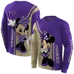 washington huskies minnie mouse purple hoodie best selling