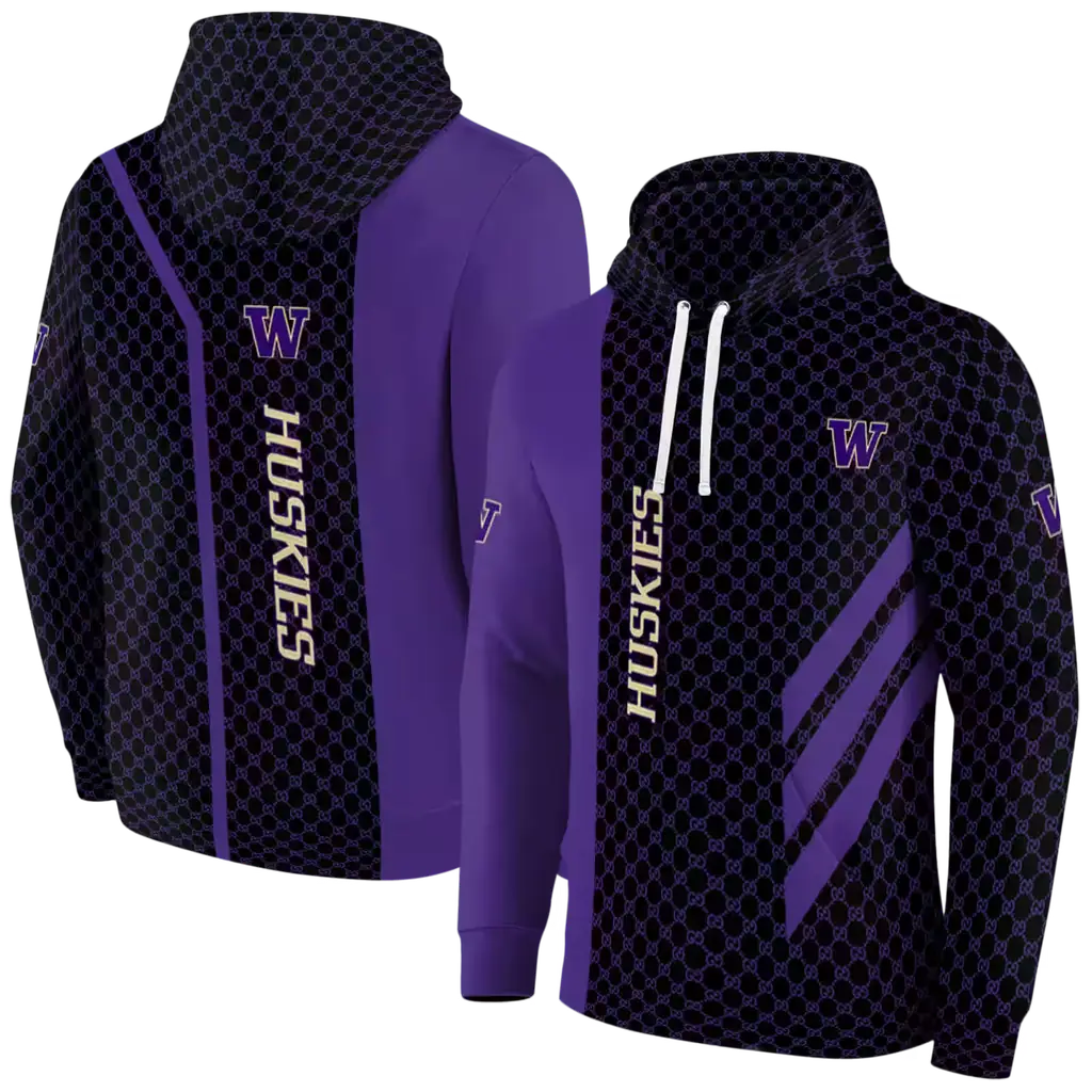 washington huskies monogram pattern purple hoodie fashion forward washington huskies monogram pattern purple hoodie fashion forward