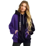 washington huskies monogram pattern purple hoodie best selling