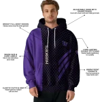 washington huskies monogram pattern purple hoodie best selling