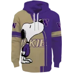 washington huskies playful snoopy purple hoodie best selling