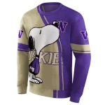 washington huskies playful snoopy purple hoodie best selling