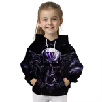 washington huskies skull artwork purple black hoodie best selling