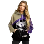washington huskies skull punisher gold black hoodie best selling