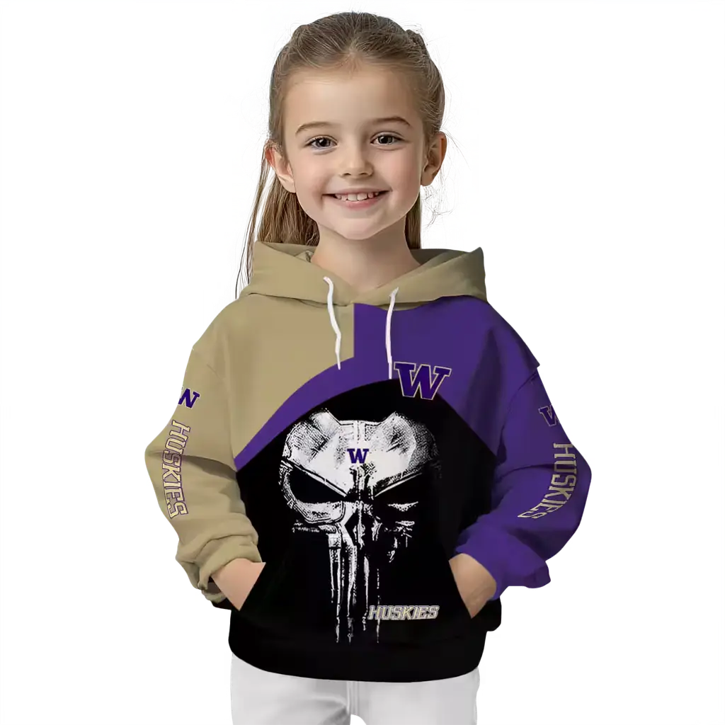washington huskies skull punisher gold black hoodie top rated washington huskies skull punisher gold black hoodie top rated