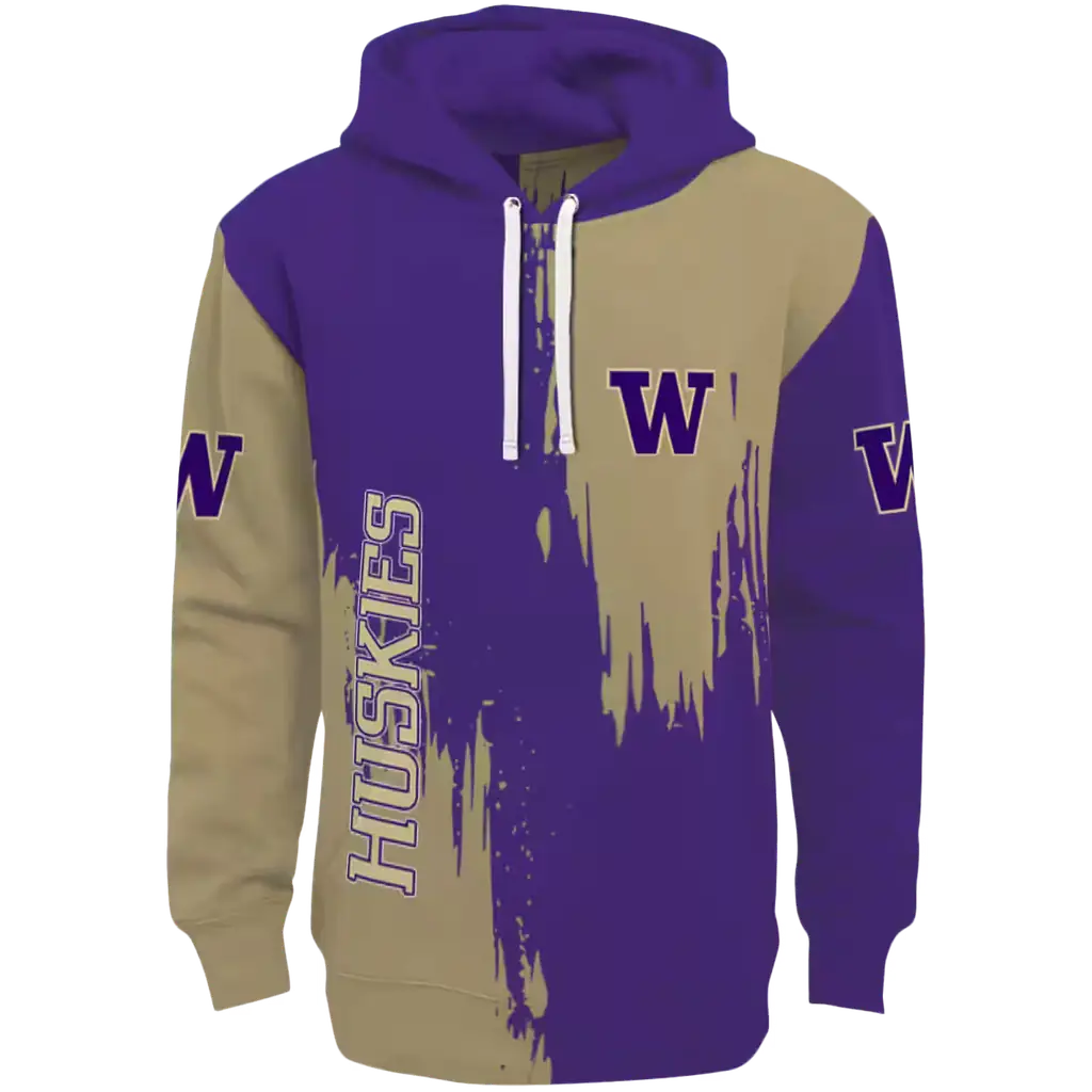 washington huskies splatter effect purple hoodie best selling washington huskies splatter effect purple hoodie best selling