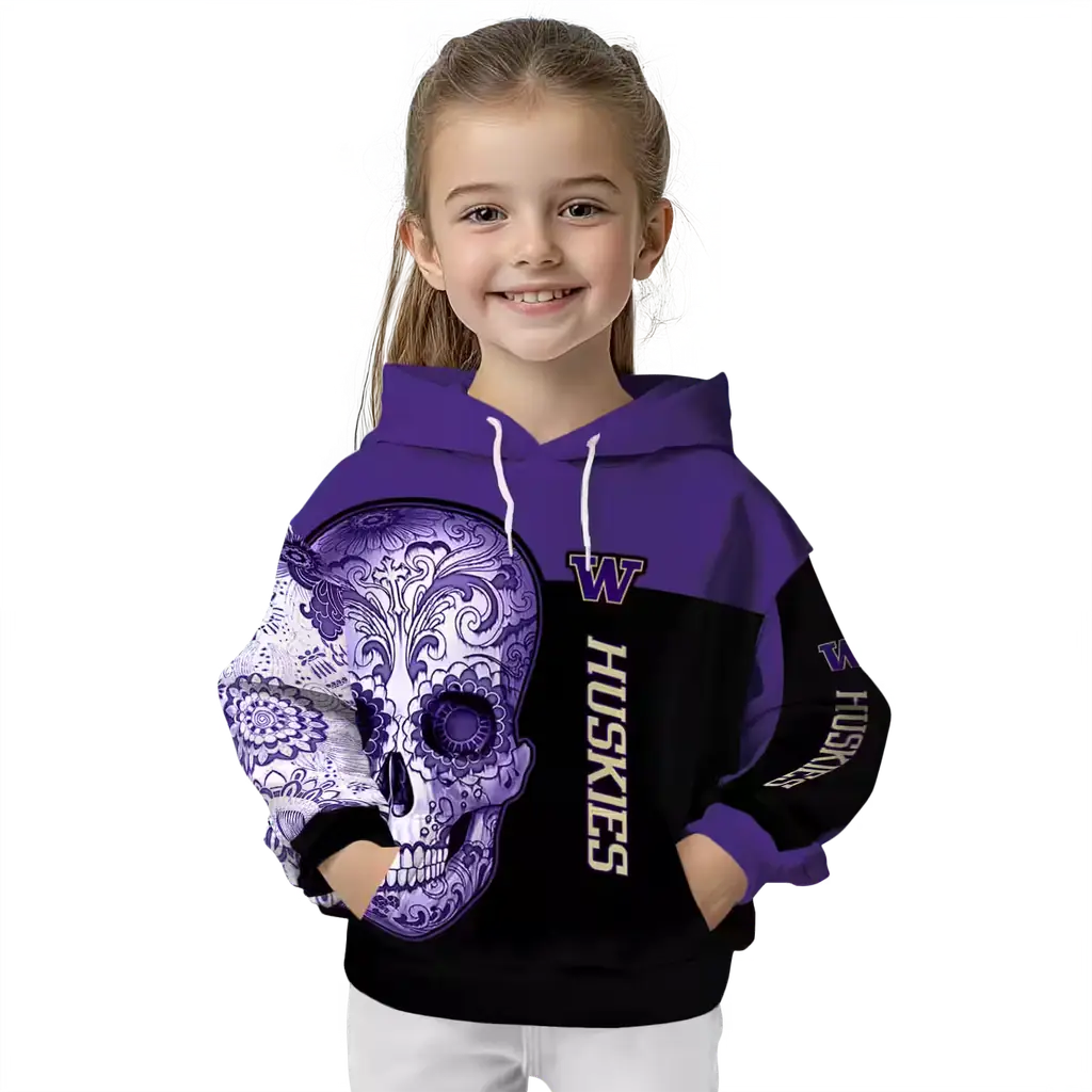 washington huskies sugar skull purple black hoodie top rated washington huskies sugar skull purple black hoodie top rated
