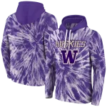 washington huskies tie dye pattern purple hoodie best selling