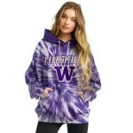 washington huskies tie dye pattern purple hoodie best selling