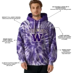 washington huskies tie dye pattern purple hoodie best selling