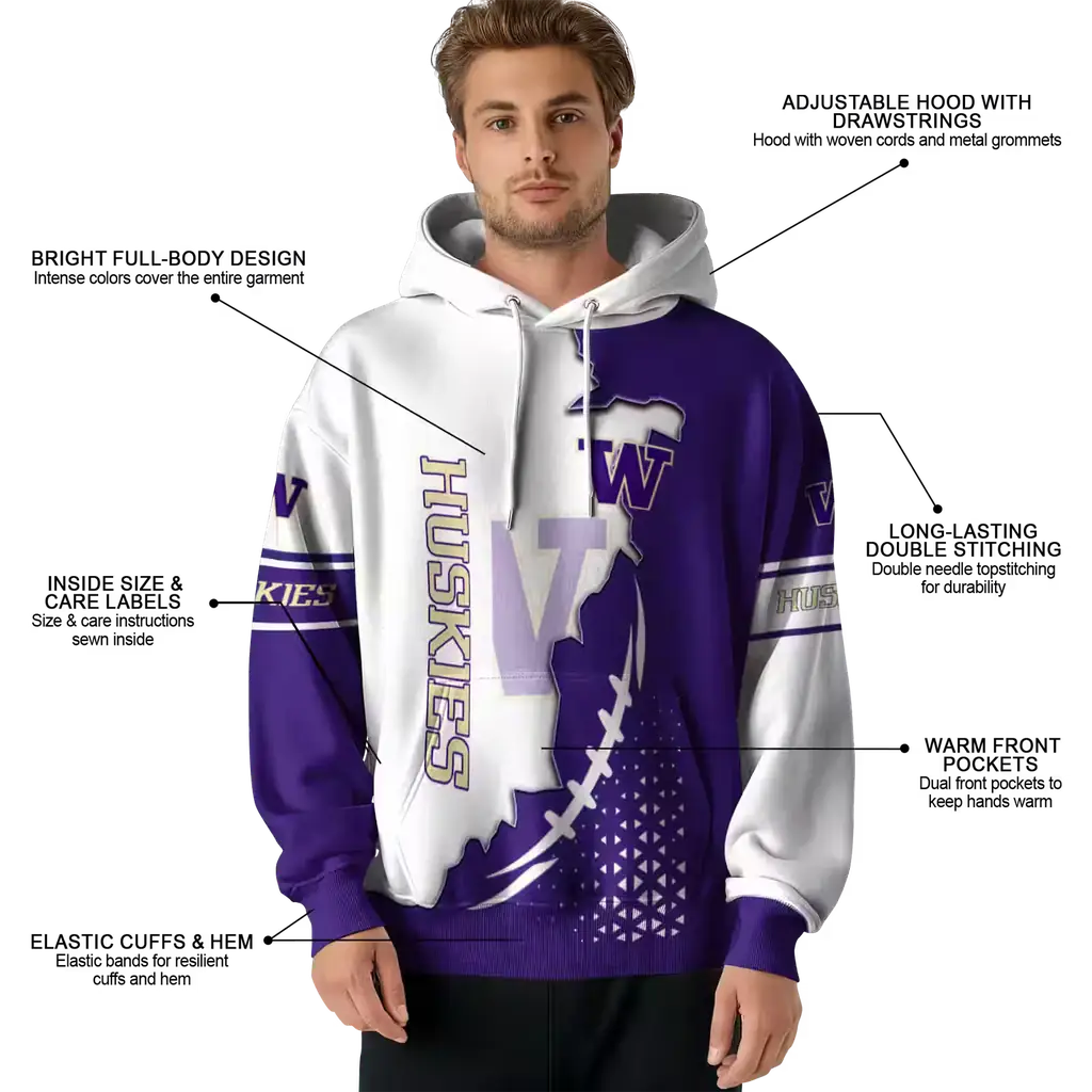 washington huskies triangular pattern purple white hoodie latest model washington huskies triangular pattern purple white hoodie latest model