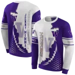 washington huskies triangular pattern purple white hoodie best selling