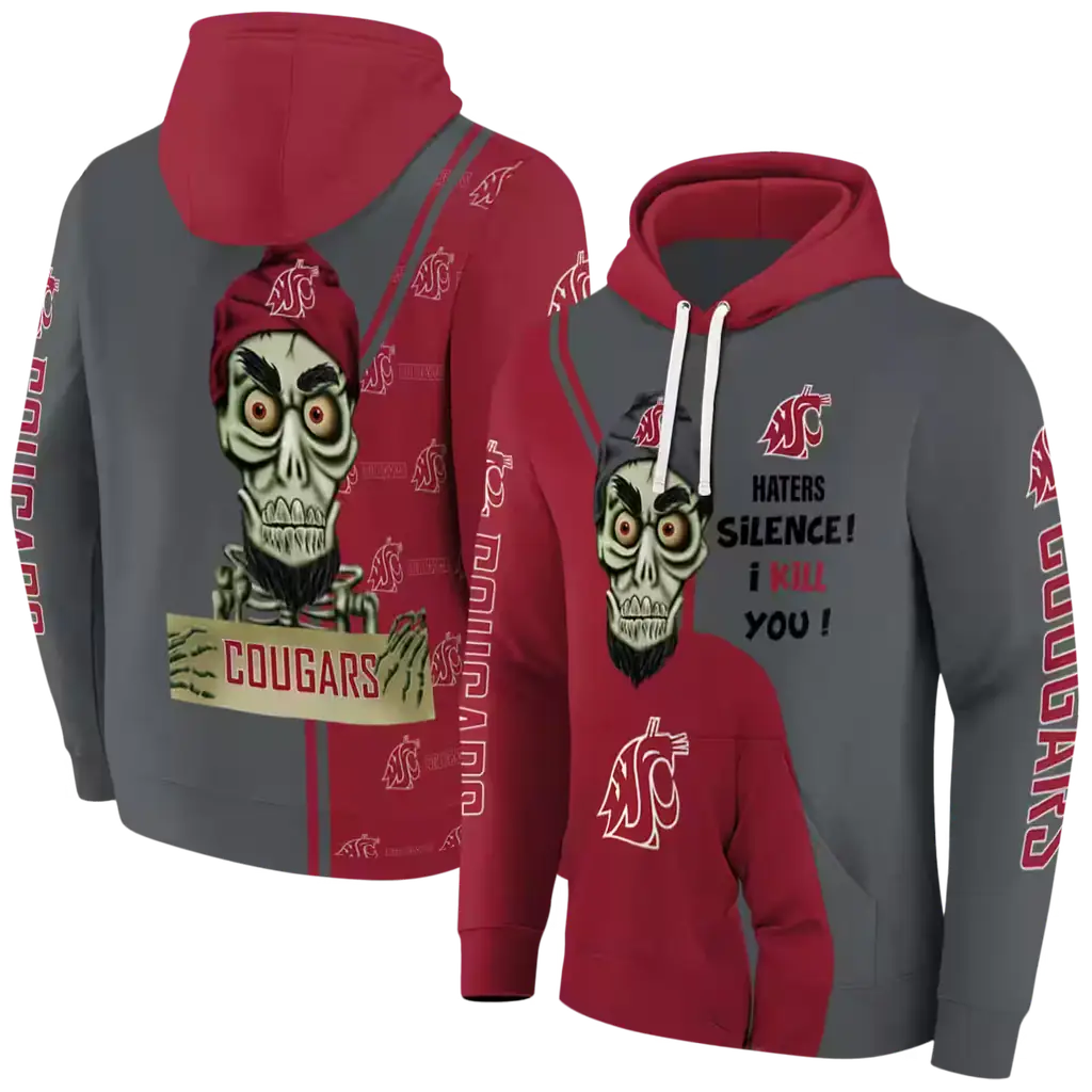 washington state cougars achmed skull crimson hoodie fashion forward washington state cougars achmed skull crimson hoodie fashion forward