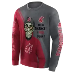 washington state cougars achmed skull crimson hoodie best selling