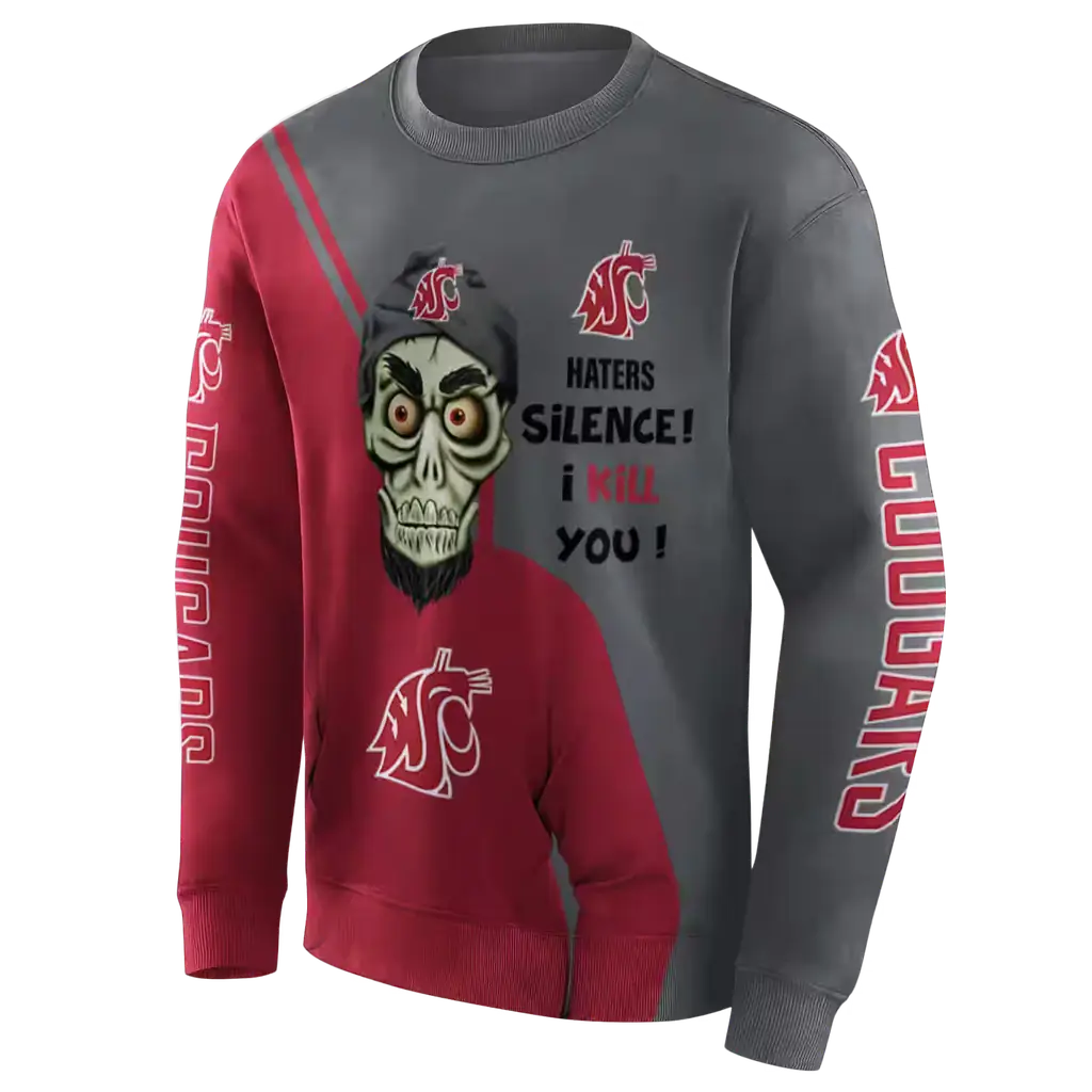 washington state cougars achmed skull crimson hoodie new arrival washington state cougars achmed skull crimson hoodie new arrival
