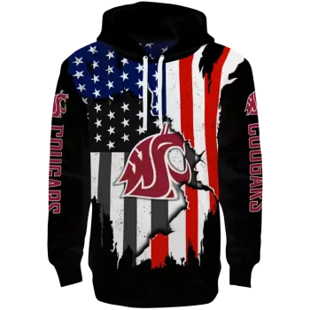 washington state cougars american pride black hoodie best selling