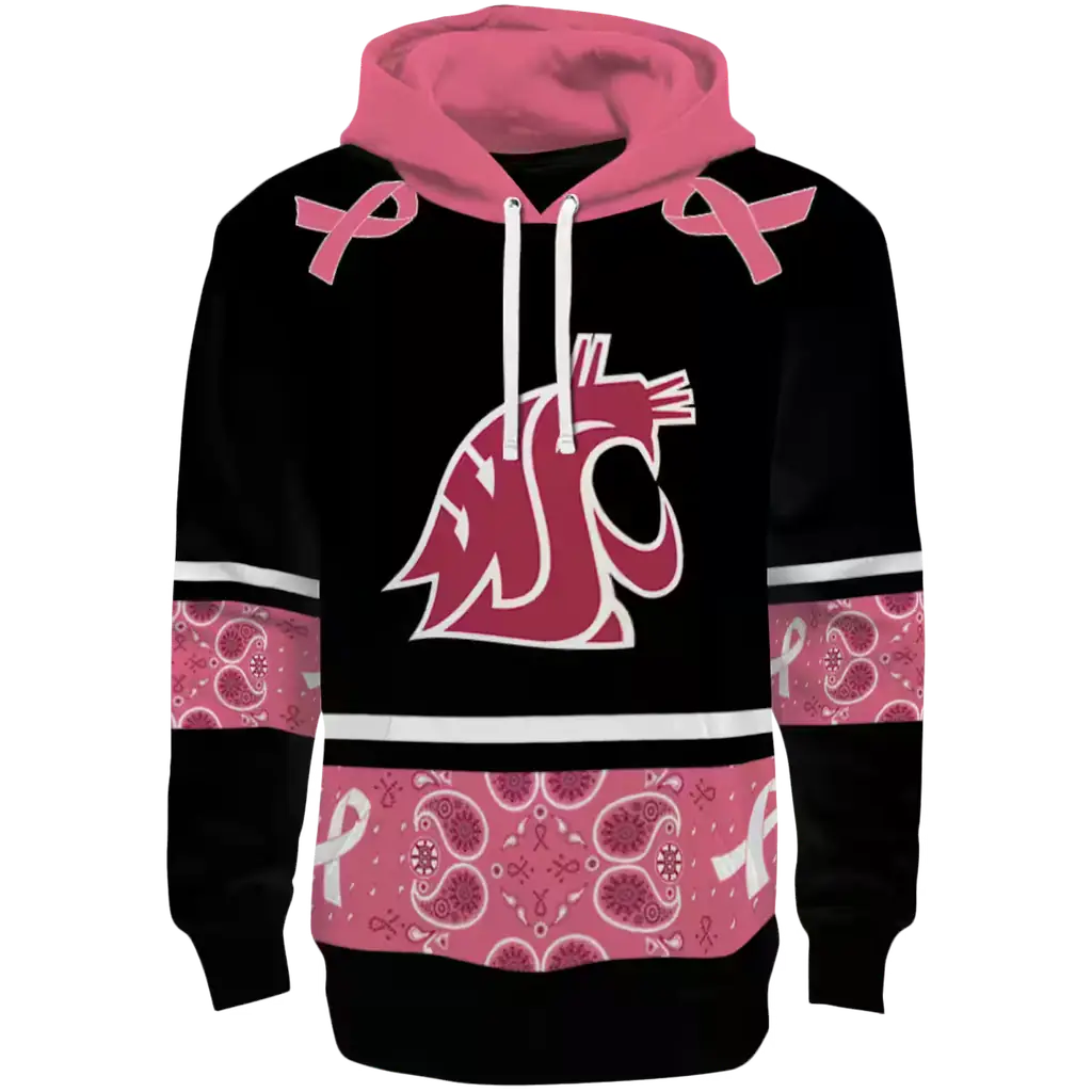 washington state cougars awareness ribbon black pink hoodie best selling washington state cougars awareness ribbon black pink hoodie best selling