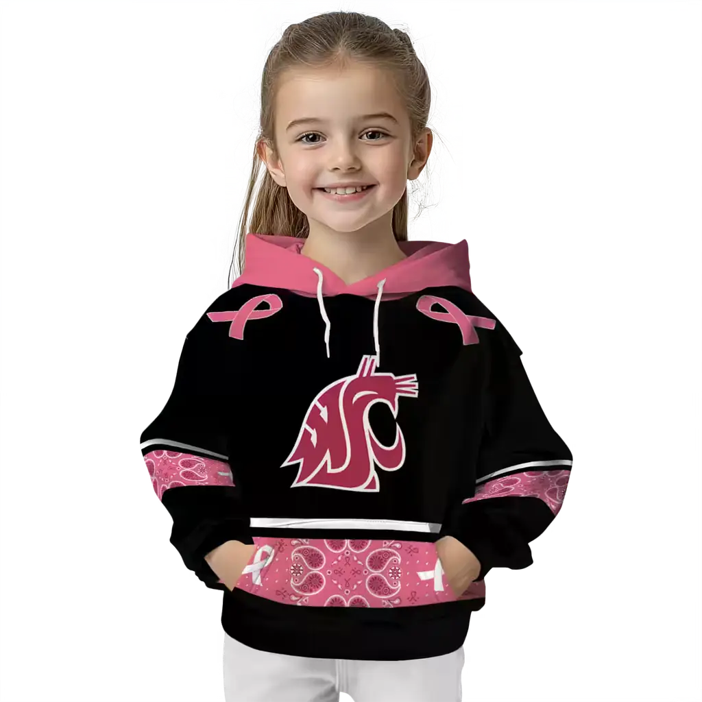washington state cougars awareness ribbon black pink hoodie top rated washington state cougars awareness ribbon black pink hoodie top rated