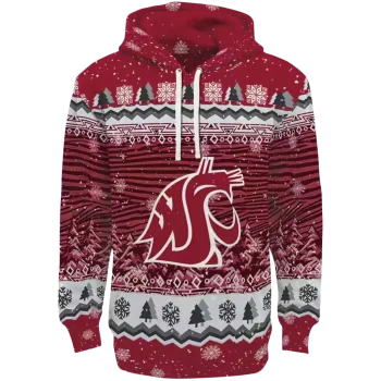 washington state cougars christmas trees crimson hoodie best selling