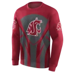 washington state cougars concentric lines crimson black hoodie best selling
