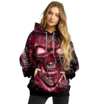 washington state cougars demonic skull crimson black hoodie best selling